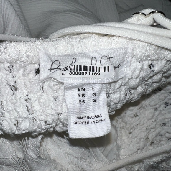 Juniors Large White Boho Dress Embroidered Accent Womens Lace Top Ruffle Boho - Picture 14 of 16